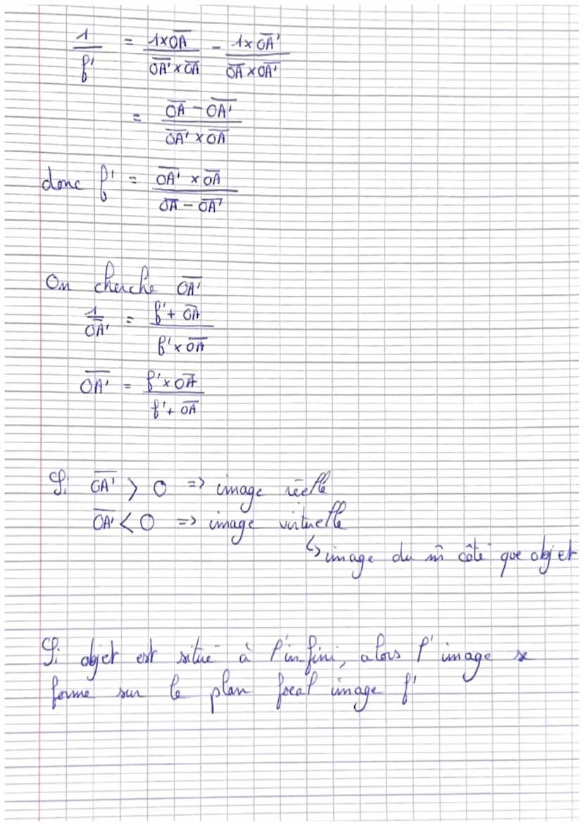 tracé des rayons
objet
OPTIQUE
échette:
B
A
10m
AB = objet
A'B' =
E objet
1 cm
image
4 retine
lente lle convergente
^
cm
(L)^
Tox
lentille c