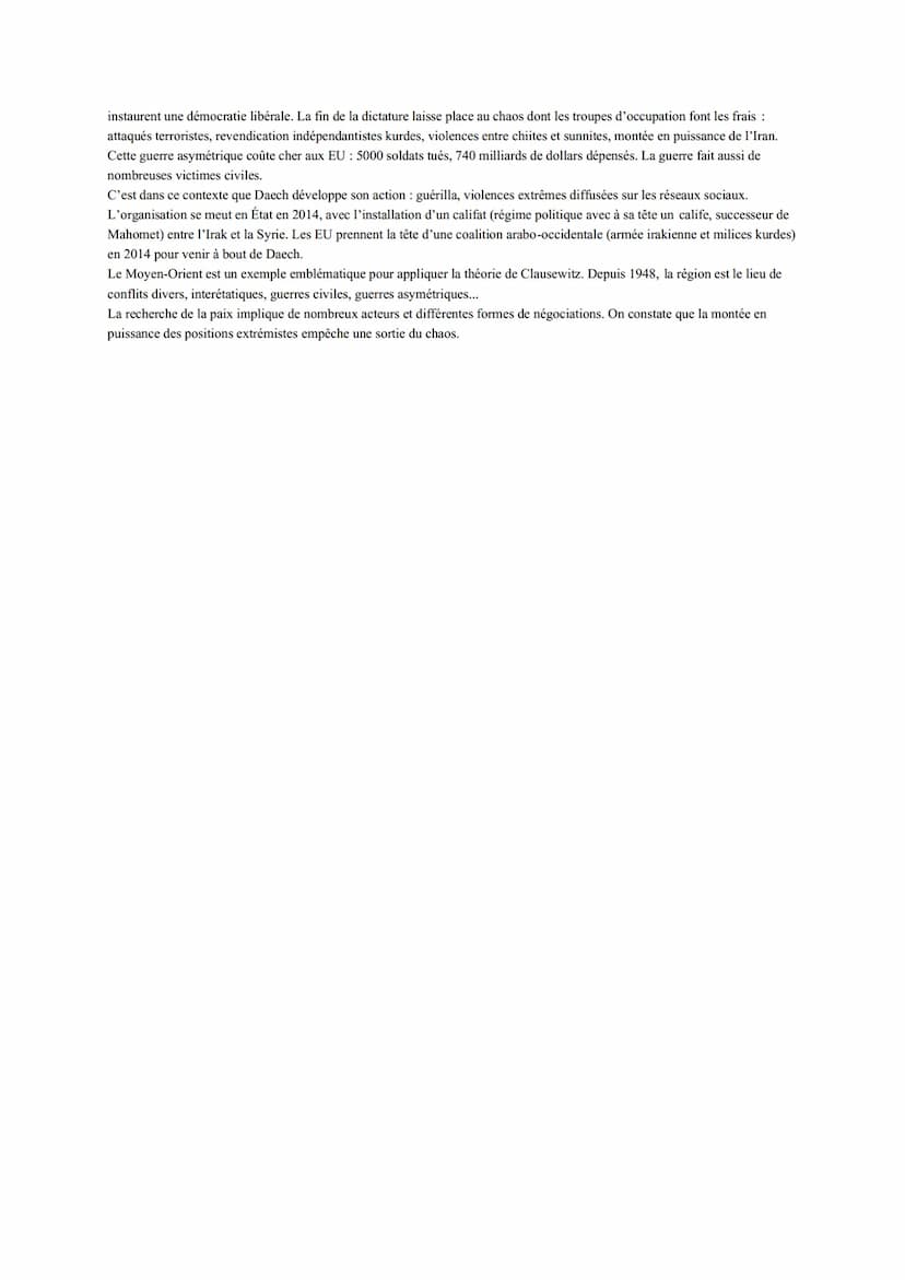 Thème 2 Etude conclusive Le Moyen Orient : conflits régionaux et tentatives de paix impliquant des acteurs internationaux
(étatiques et non 