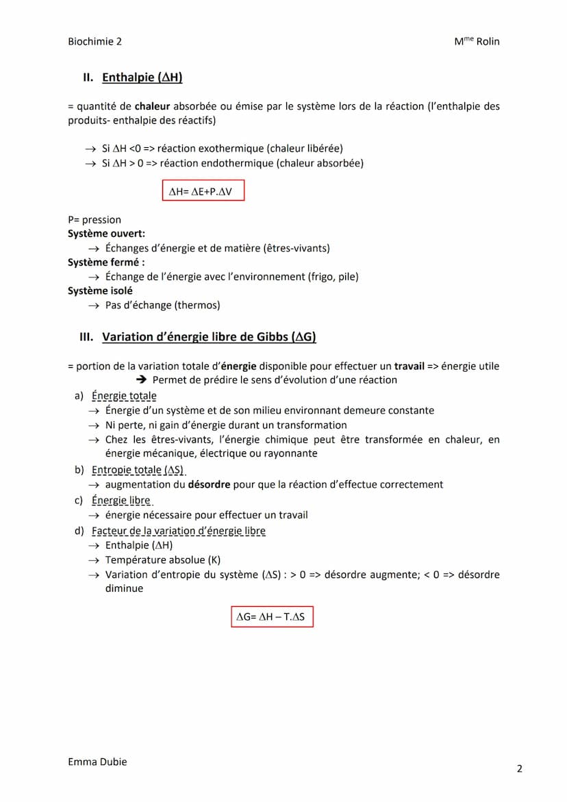 Biochimie 2
I. Introduction
CHAPITRE 1: BIOENERGETIQUE
a) Rôle du transporteur d'ADP/ATP
→ Contrôle de l'import d'ADP dans la mitochondrie e