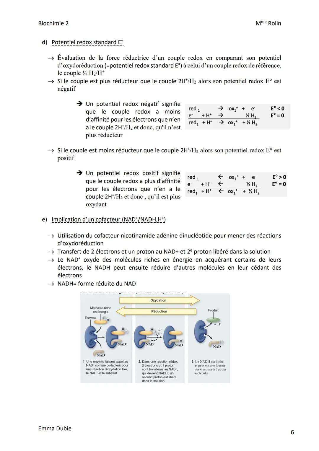 Biochimie 2
I. Introduction
CHAPITRE 1: BIOENERGETIQUE
a) Rôle du transporteur d'ADP/ATP
→ Contrôle de l'import d'ADP dans la mitochondrie e