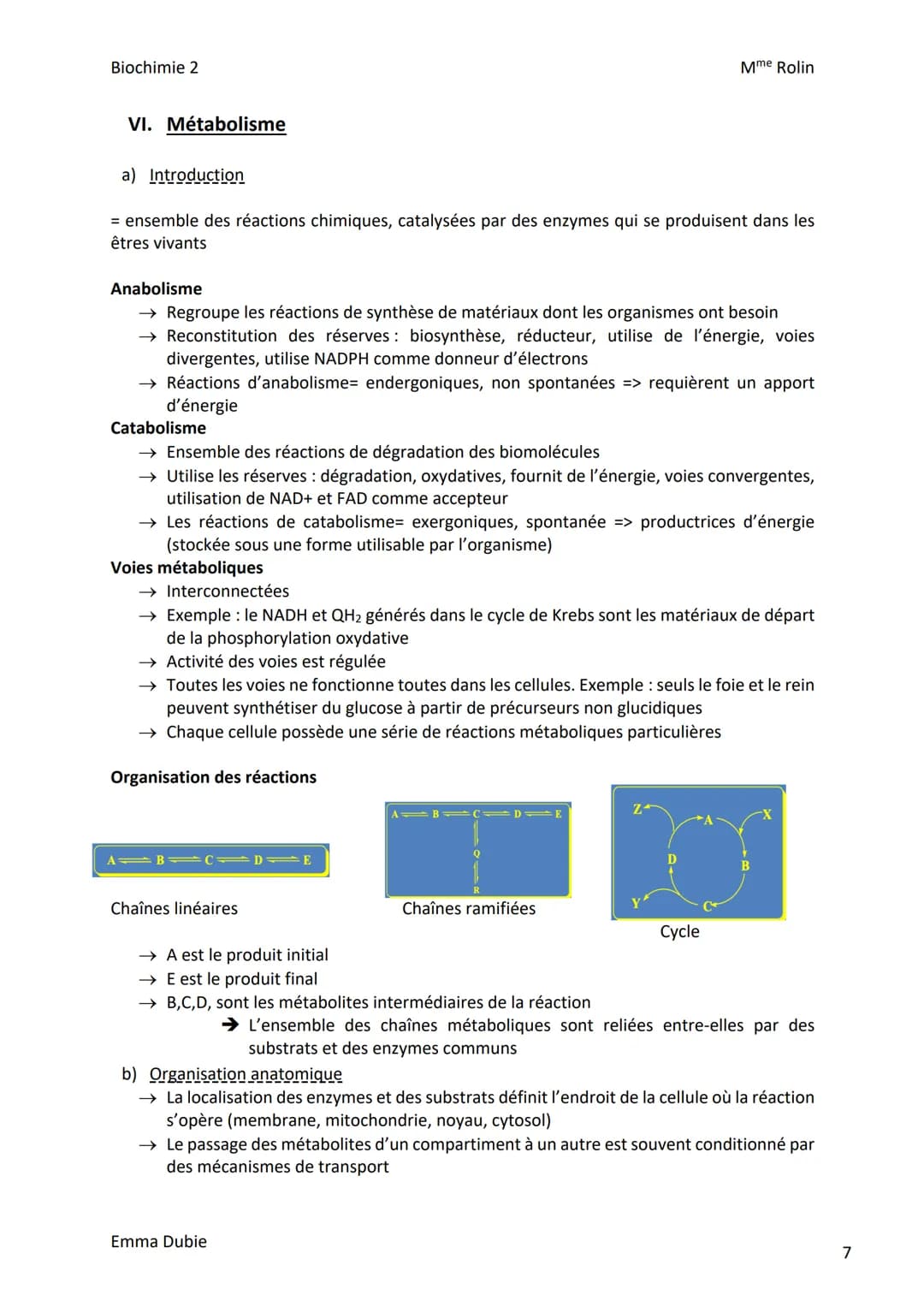 Biochimie 2
I. Introduction
CHAPITRE 1: BIOENERGETIQUE
a) Rôle du transporteur d'ADP/ATP
→ Contrôle de l'import d'ADP dans la mitochondrie e