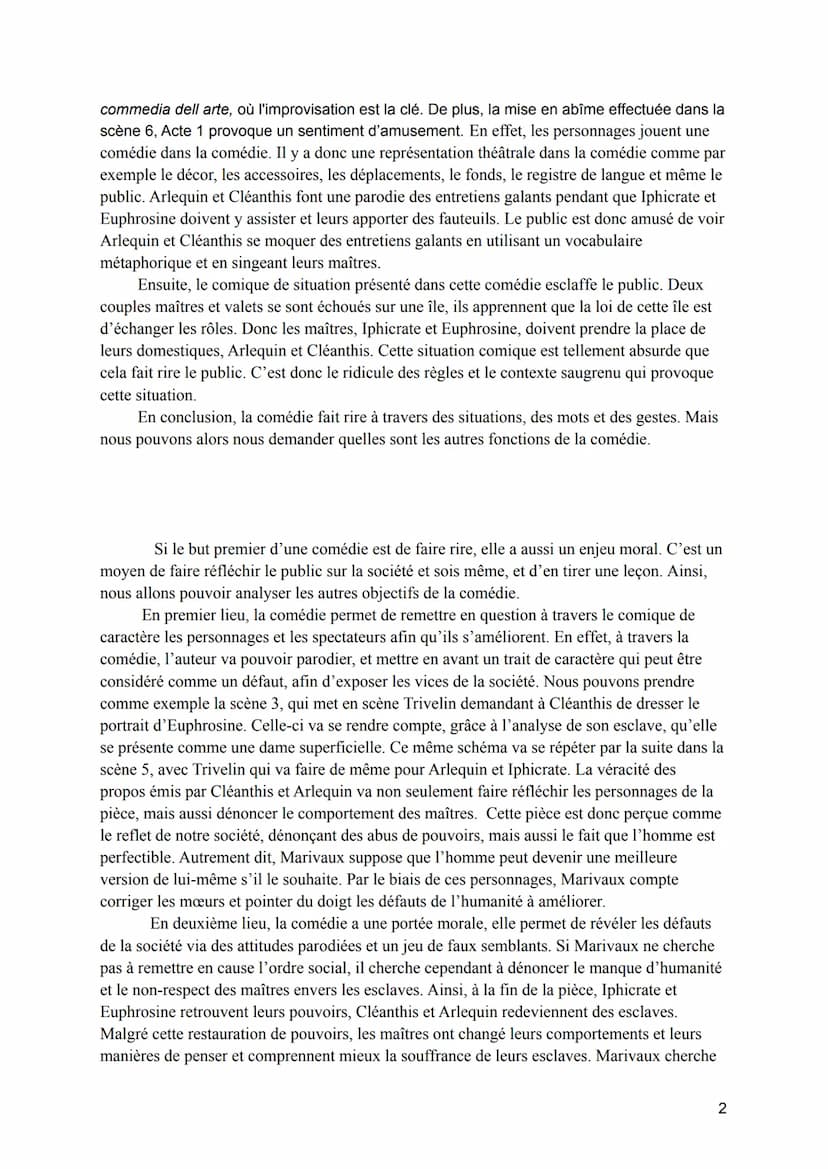 Clémence Hardy
2nd 1
Développement Construit
Une comédie n'est-elle là que our faire rire au théâtre ?
Le théâtre est né à Athènes au cinqui