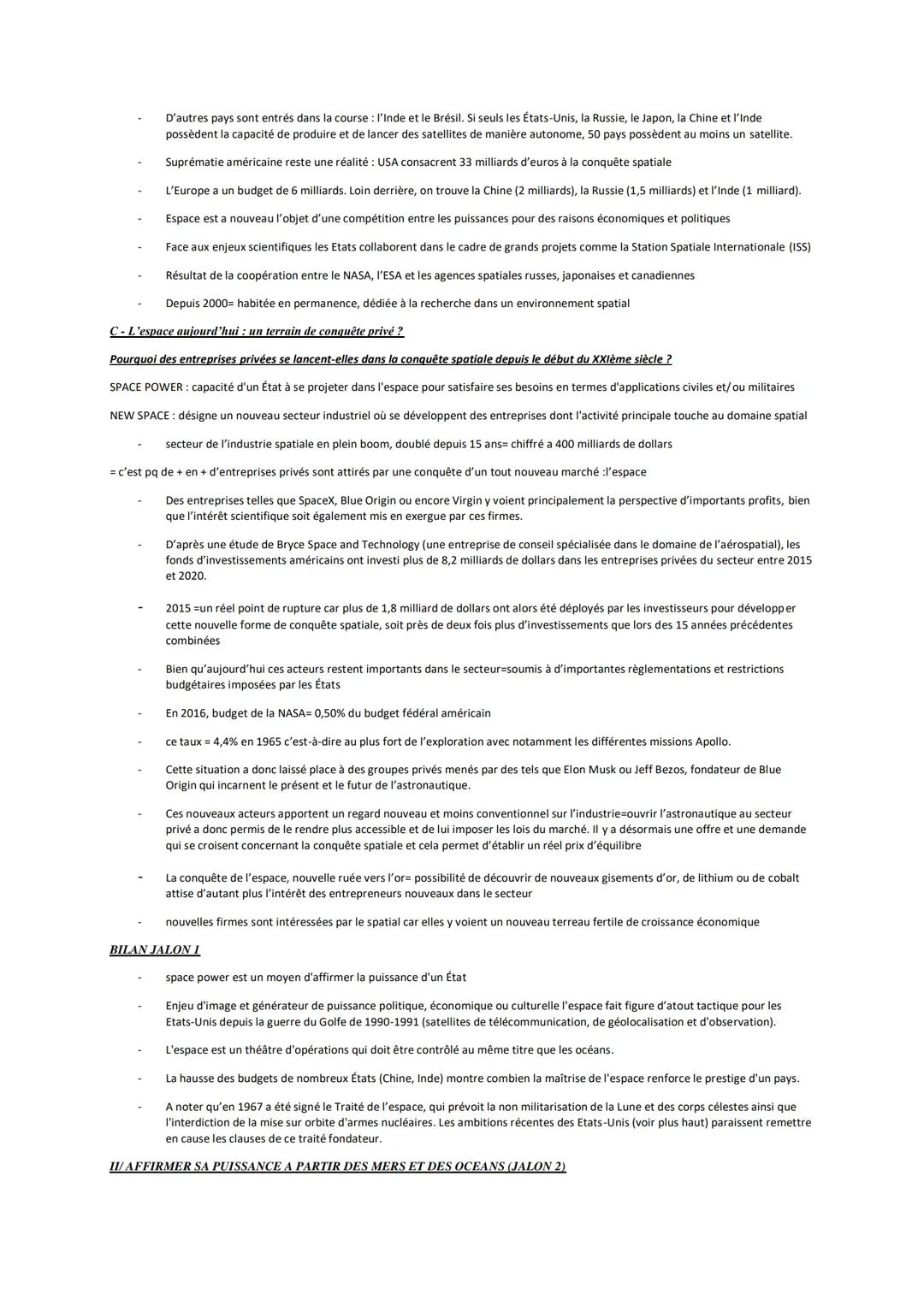 HGGSP THEME 2: DE NOUVEAUX ESPACES DE CONQUETE
INTRODUCTION : Océans et espace - Quelles spécificités?
QUESTION 1 - Les océans, une maîtrise