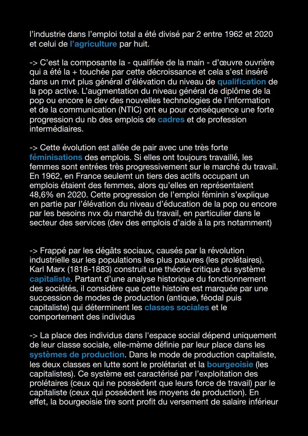 Chap 1: Comment est structurée la société
Française actuelle ?
-> La profession, le revenu ou encore le diplôme structurent et
hiérarchise l