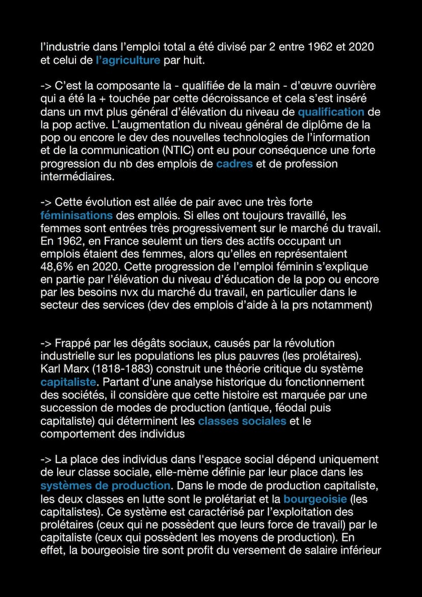 Chap 1: Comment est structurée la société
Française actuelle ?
-> La profession, le revenu ou encore le diplôme structurent et
hiérarchise l