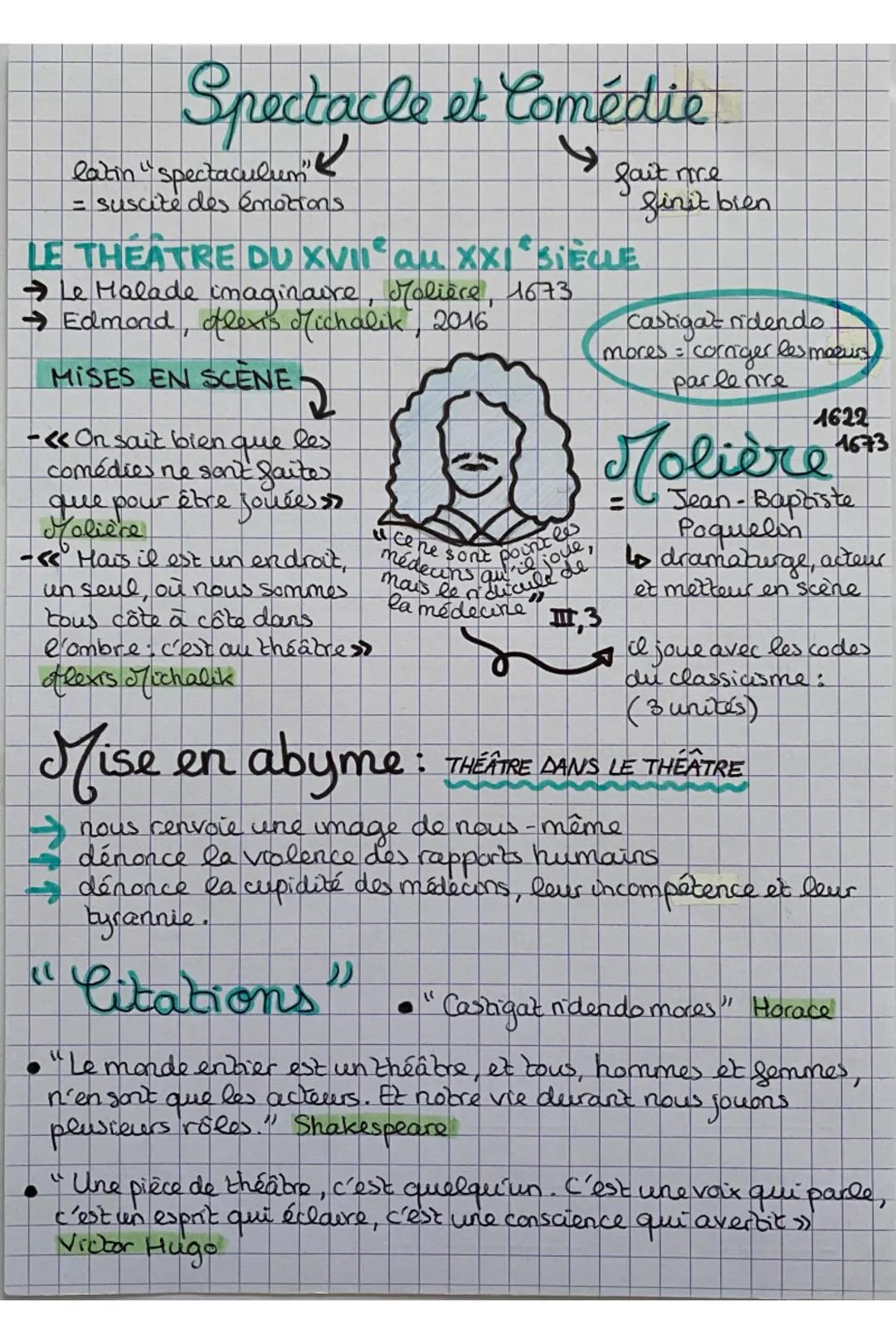 Parcours Spectacle et Comédie - PDF, Explications et Exemples