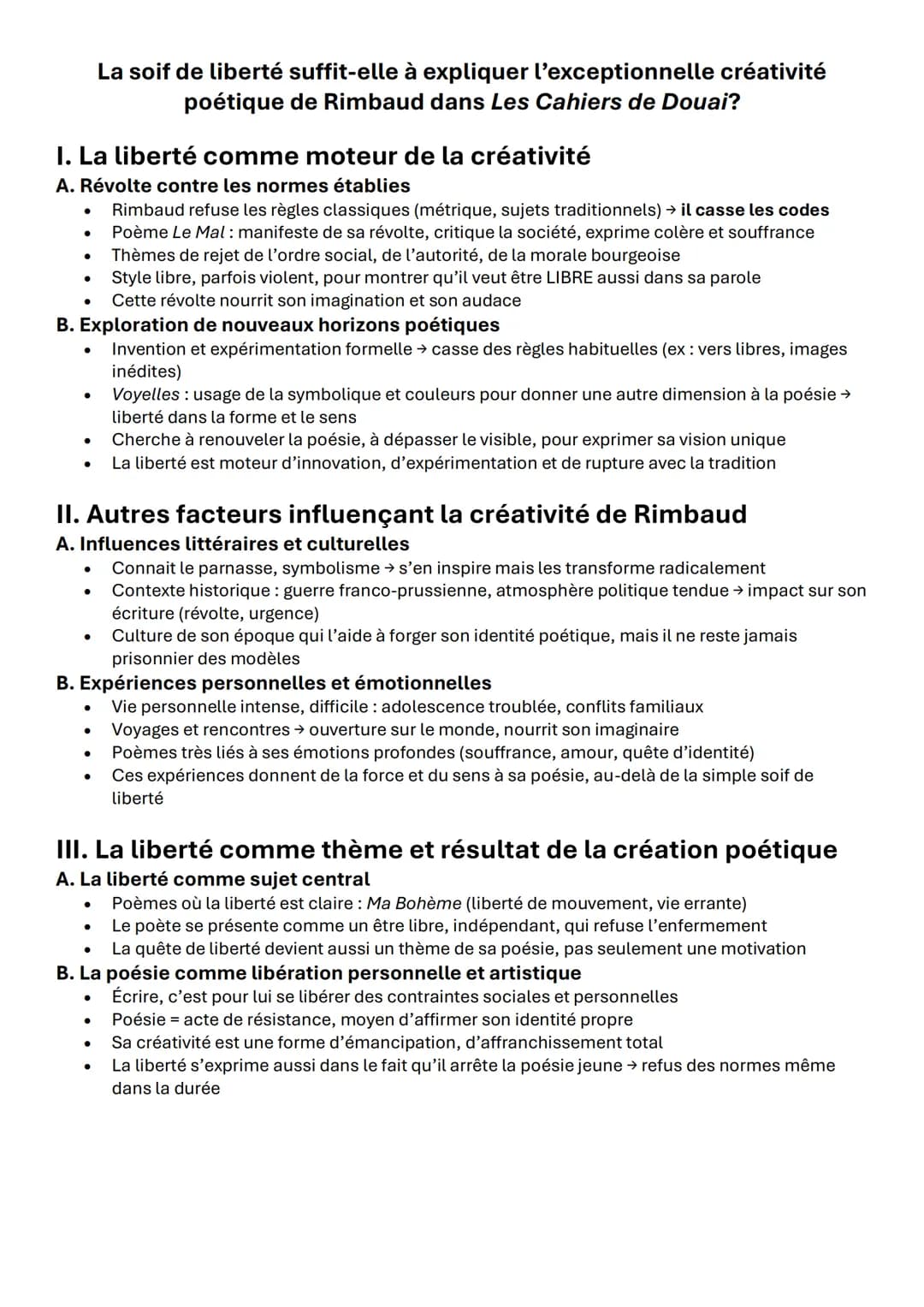 Les Cahier de Douai sont-ils une œuvre de l'affranchissement poétique ?
1. Les Cahiers de Douai témoignent d'une fidélité à la tradition lit