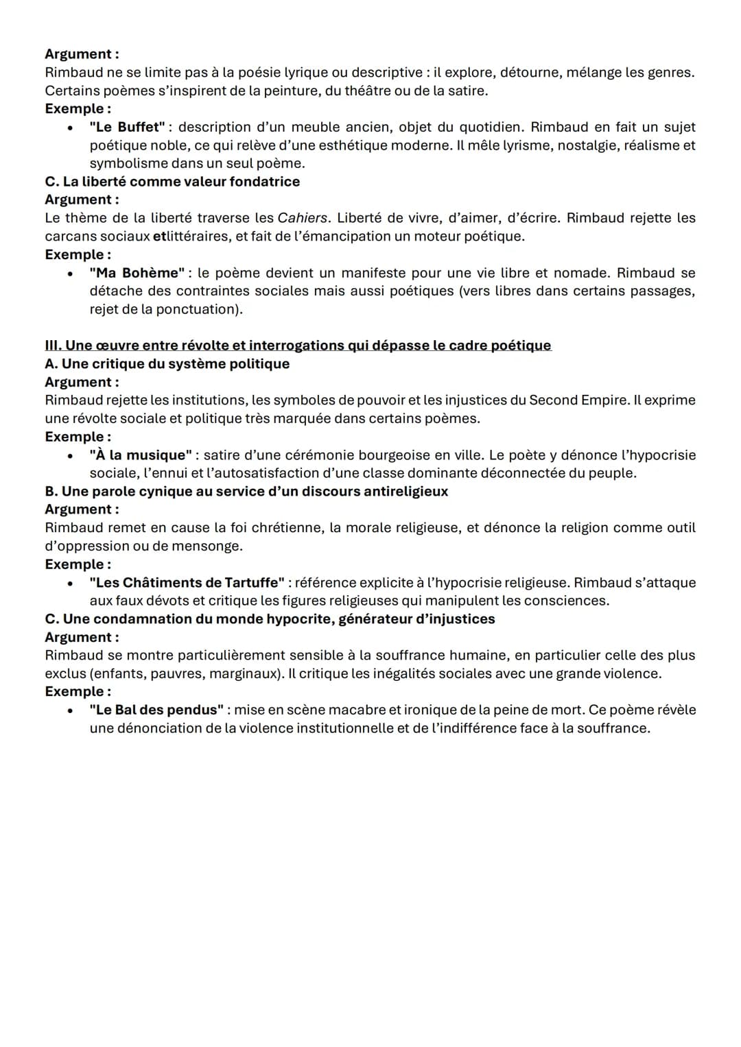 Les Cahier de Douai sont-ils une œuvre de l'affranchissement poétique ?
1. Les Cahiers de Douai témoignent d'une fidélité à la tradition lit