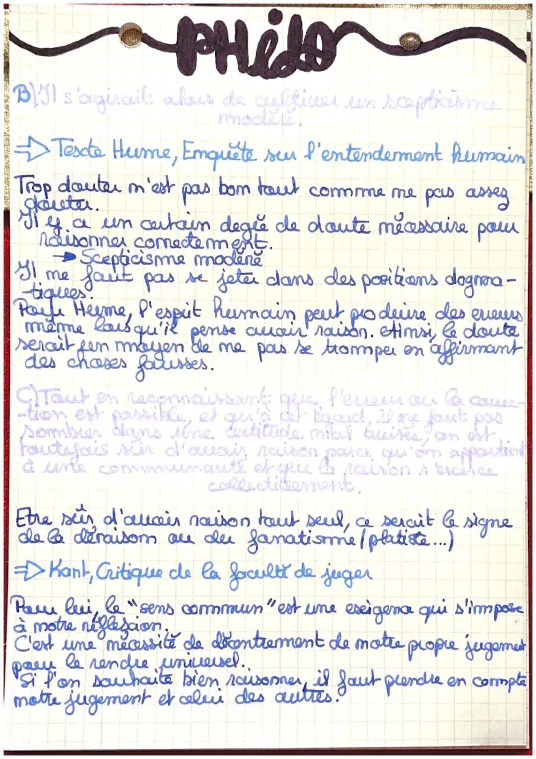 # philo

CHAPITRE: Comment peut-on
être sûr d'avoir Raison?

→ parce qu'on en a fait directement l'expérience
→ parce que la science le dit
