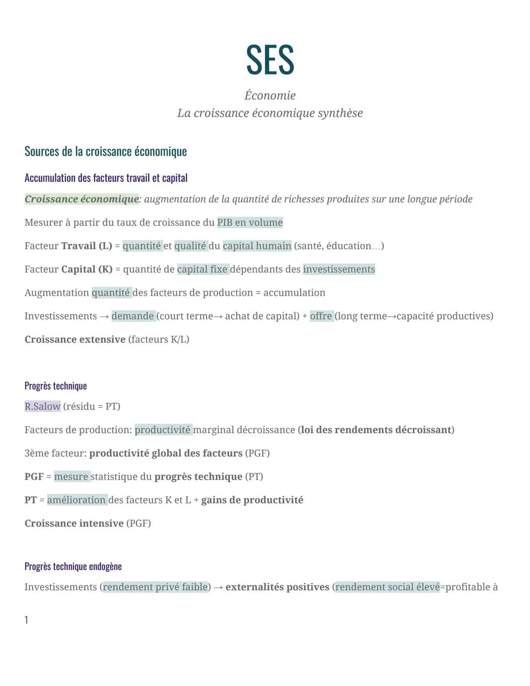 croissance économique 