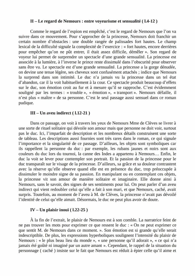 PARCOURS: INDIVIDU, MORALE ET SOCIÉTÉ
TEXTE 2: VOIR SANS ÊTRE VU
Mme de Lafayette est une romancière classique du XVIIè siècle, proche des
m