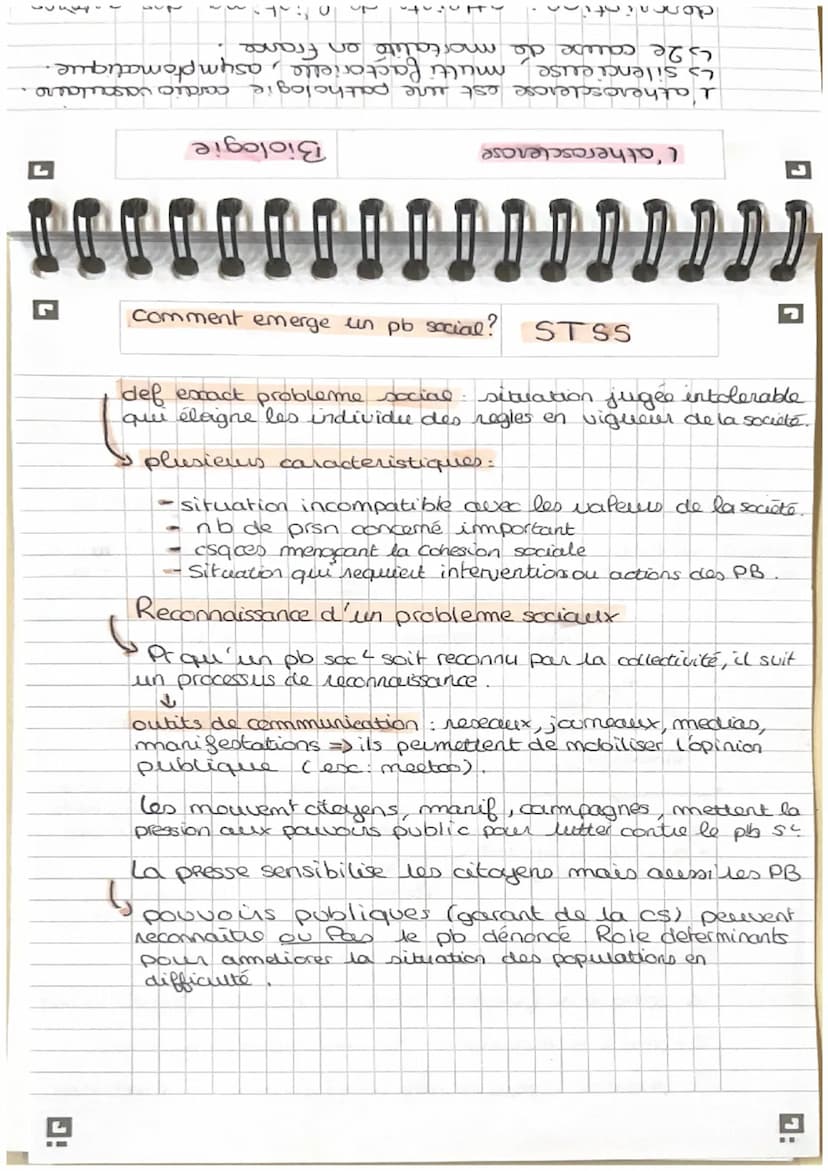 rrrrtttttt 0 1 0 7 7 7 7
comment emerge un pb social?
D!
les problemes sociaux
situation menaçante pr les valeurs sociales
précarité
↓
situa
