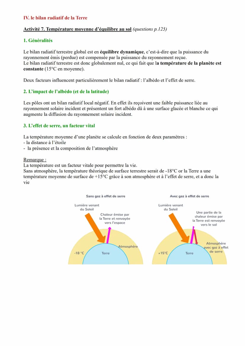 Thème 2: Le Soleil, notre source d'énergie
La terre reçoit de l'énergie issue du Soleil sous forme de rayonnement électromagnétique.
Problèm