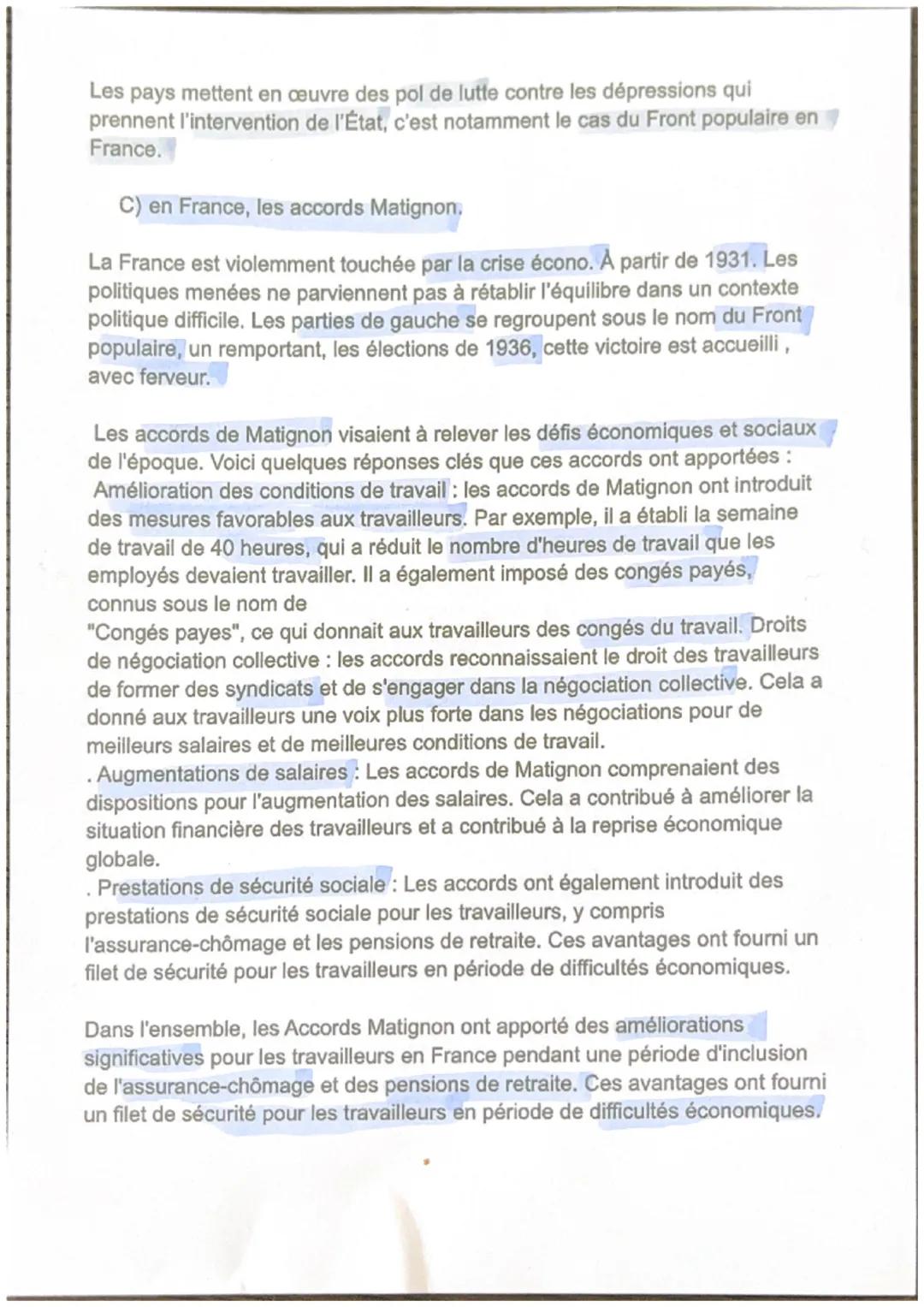 Chapitre 1: l'impact de la crise de 1929, déséquilibre écono et sociaux.
La fin de la 1GM est marquée par l'affaiblissement des nations euro