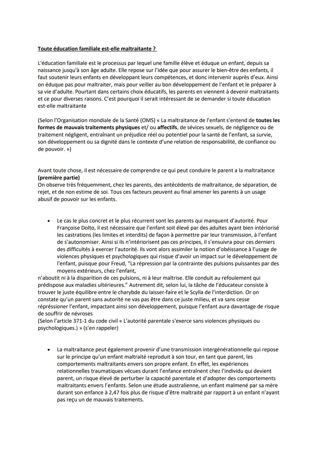 Toute éducation familiale est-elle maltraitante?
L'éducation familiale est le processus par lequel une famille élève et éduque un enfant, de