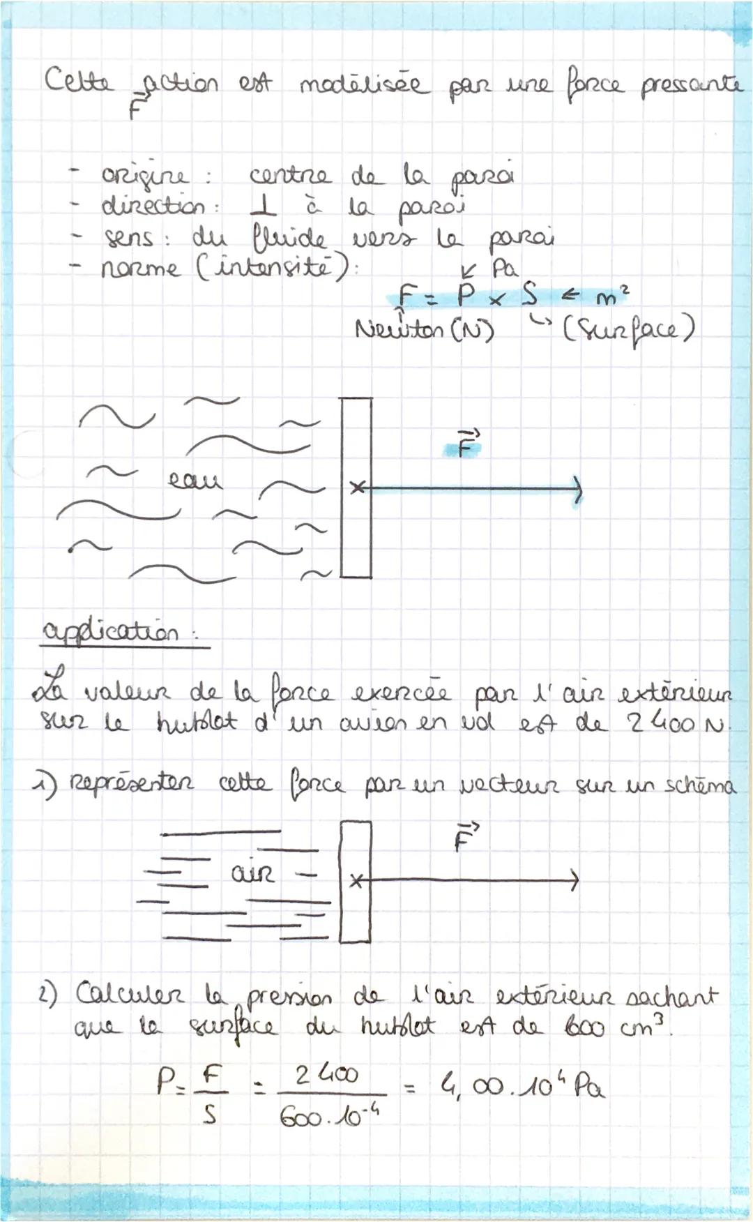 Physique 1: description d'un fluide
au repos
on
L>
l'échelle macro-
un fluide => liquide au gaz
pas de forme propre à
scopique (à l'œil nu) 