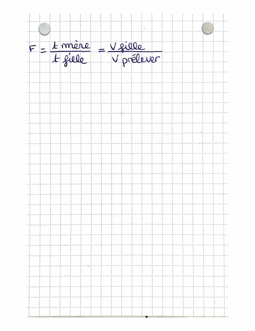 •
pourcentage massique - m totale
V
V total
formule
chapitre 1: cops purs et mélanges
pourcentage volumique:
m
e=
t =
V
d=e
ехал
e en g.L-1
