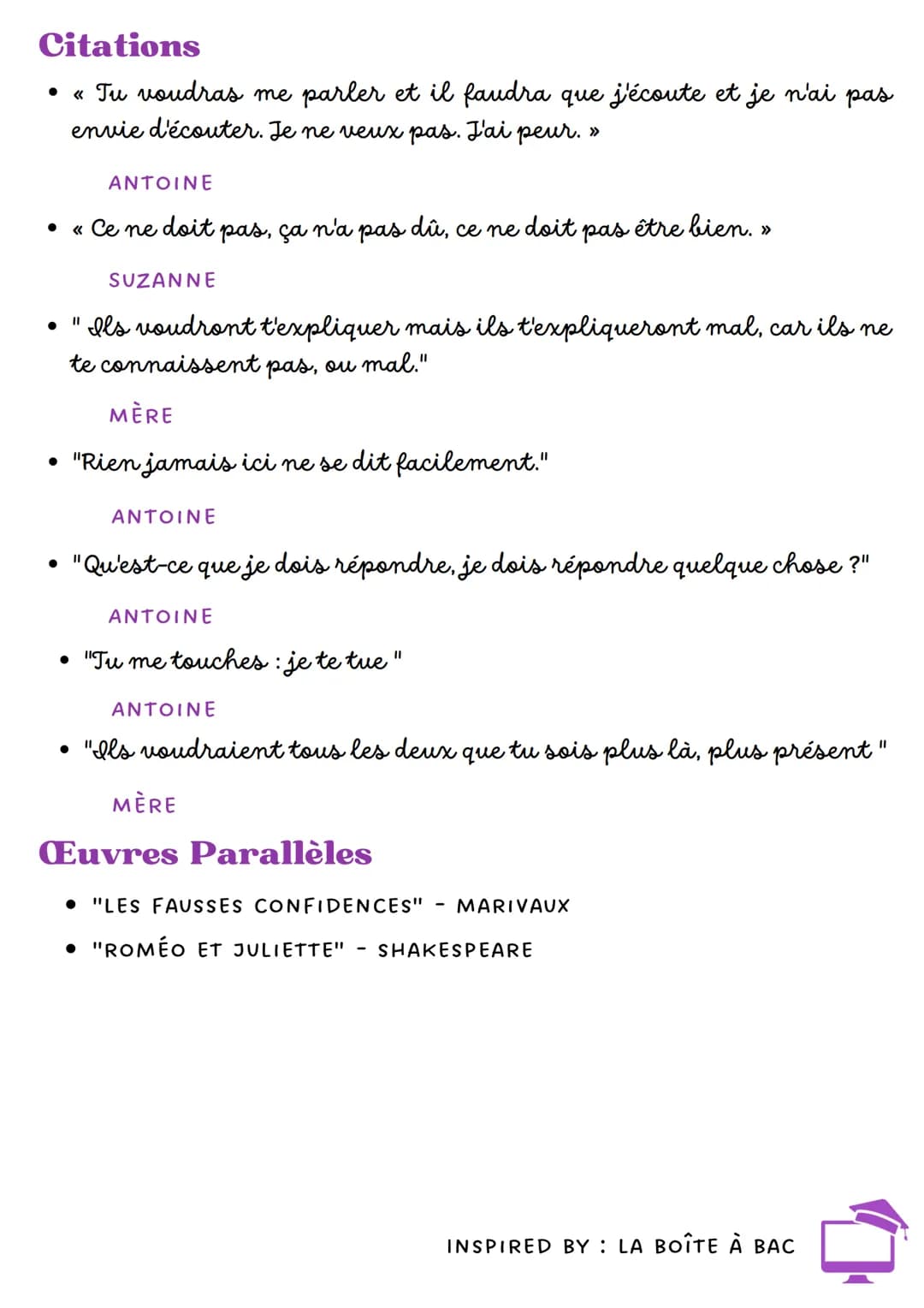 @LESCNEDIENS.FR
PRÉPARATION DISSERTATION #4
PARCOURS CRISE PERSONNELLE, CRISE FAMILIALE
OEuvre: Juste la fin du monde
Résumé
C'est du théâtr