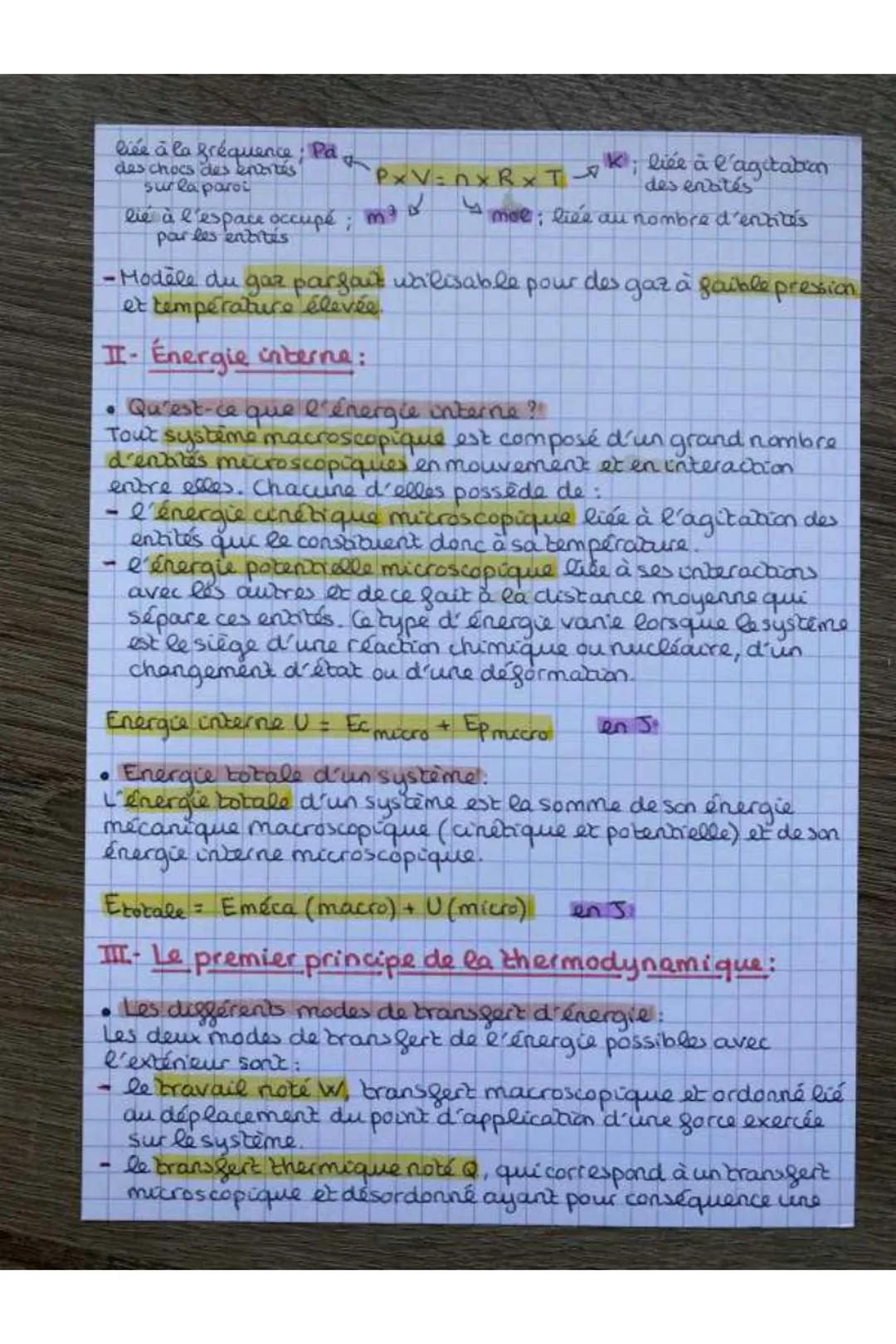 PH-CH
# Chap. 15: Premier principe de la thermodynamique
et transferts thermiques

## Rappels de père:

Energie cinétique
Liée à la vitesse 