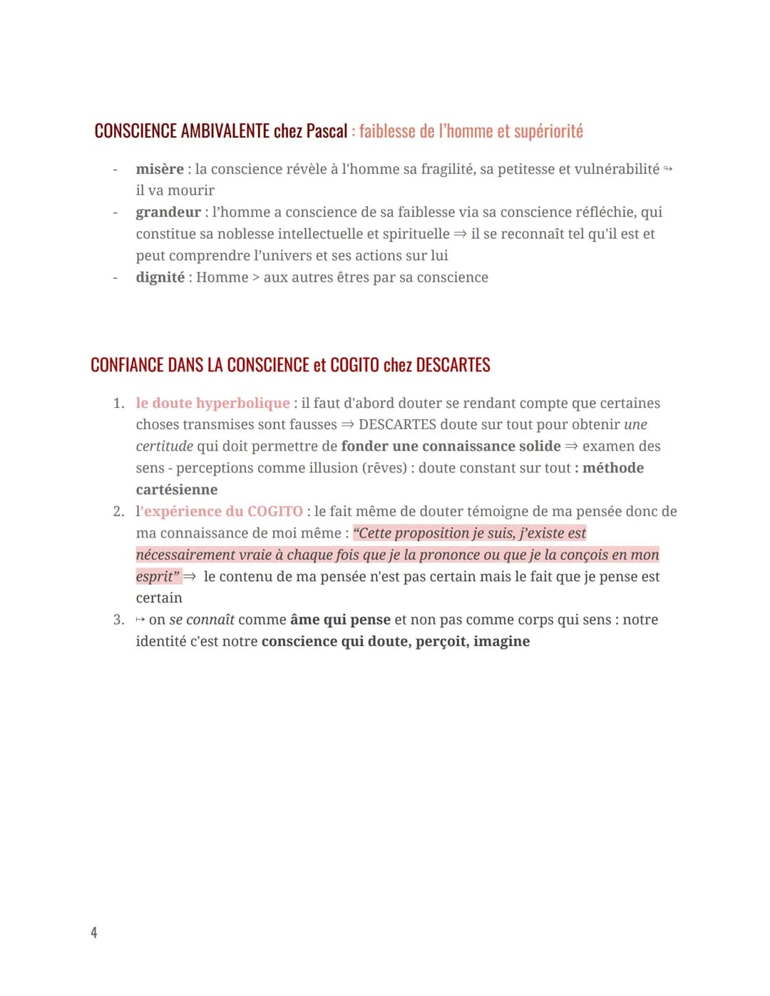 CONSCIENT ET INCONSCIENT
Chapitre 1: philosophie ~
DÉFINITIONS CLÉS
Conscience psychologique : faculté qui permet de percevoir le monde et d
