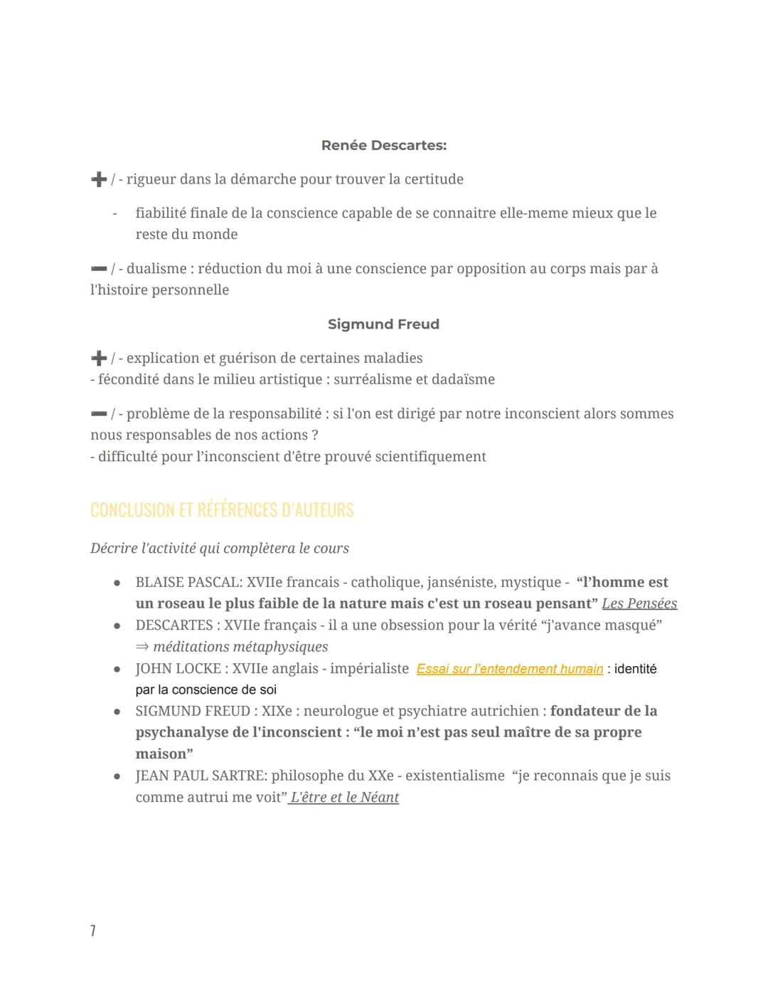 CONSCIENT ET INCONSCIENT
Chapitre 1: philosophie ~
DÉFINITIONS CLÉS
Conscience psychologique : faculté qui permet de percevoir le monde et d