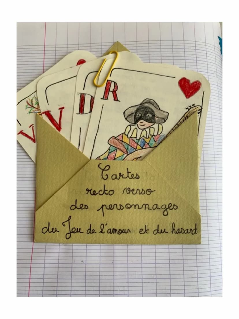 R
TEYZS
Cartes
recto verso
des personnages
du Jeu de l'amour et du hasard
Le Jeu de l'Amour et den Hazard
De Prenta Carlet de chamblawn de H