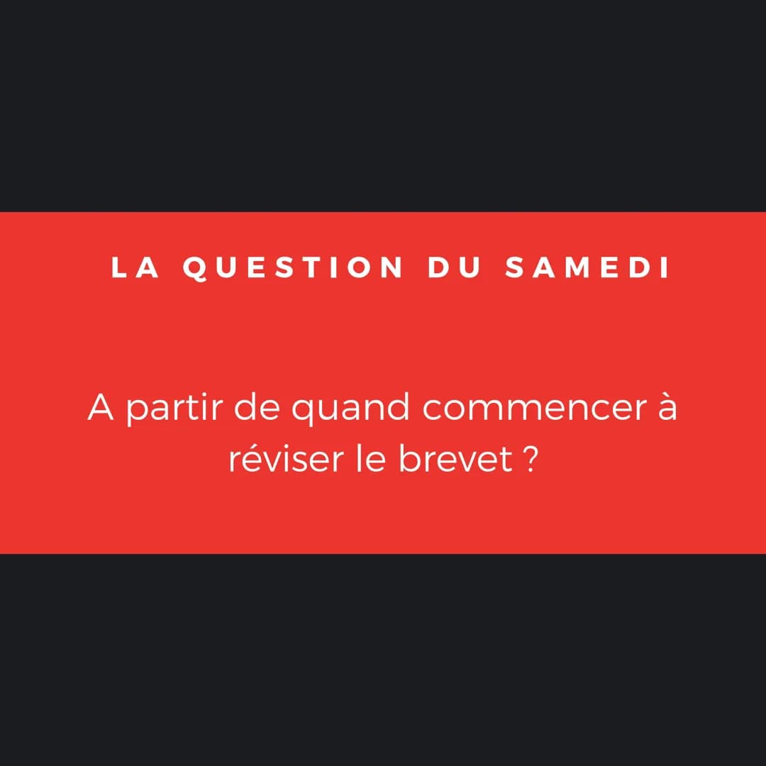 A partir de quand commencer à réviser le brevet ?