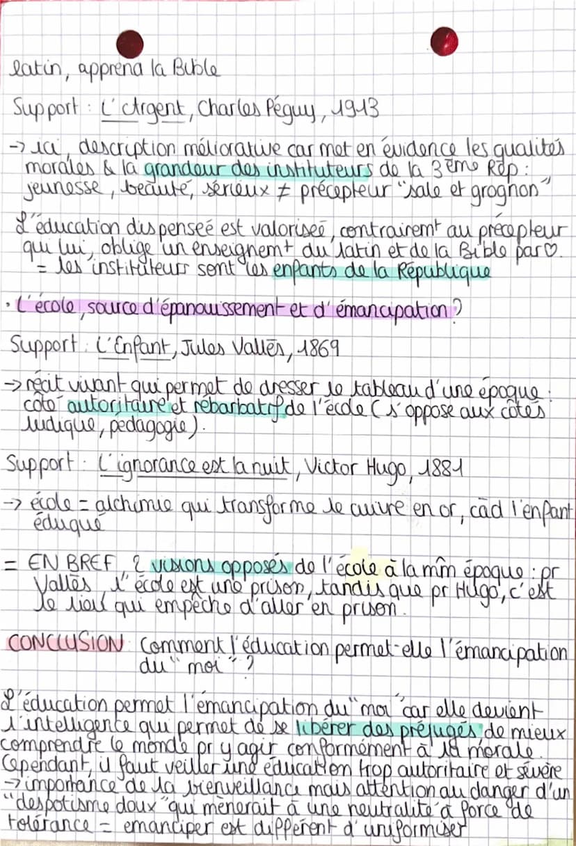 HLP La recherche de soi
SÉQUENCE 1: Education, transmission & émancipation
Dès les Lumières, le" moi" est au ♡ des préoccupations
Notion qui