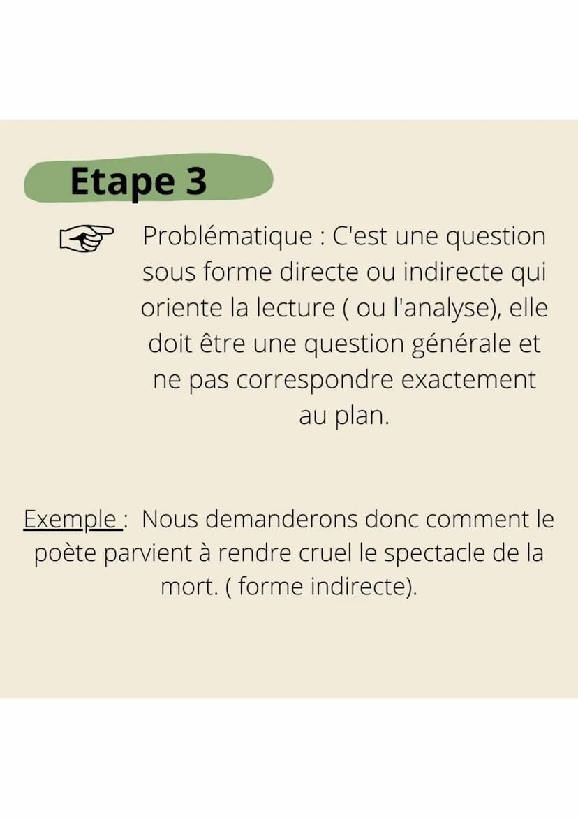 FRANCAIS
MÉTHODOLOGIE; ECRIRE UNE
INTRODUCTION DE COMMENTAIRE
LITTÉRAIRE
Etape 1
Présenter l'auteur, c'est-à-dire son
nom, le mouvement litt