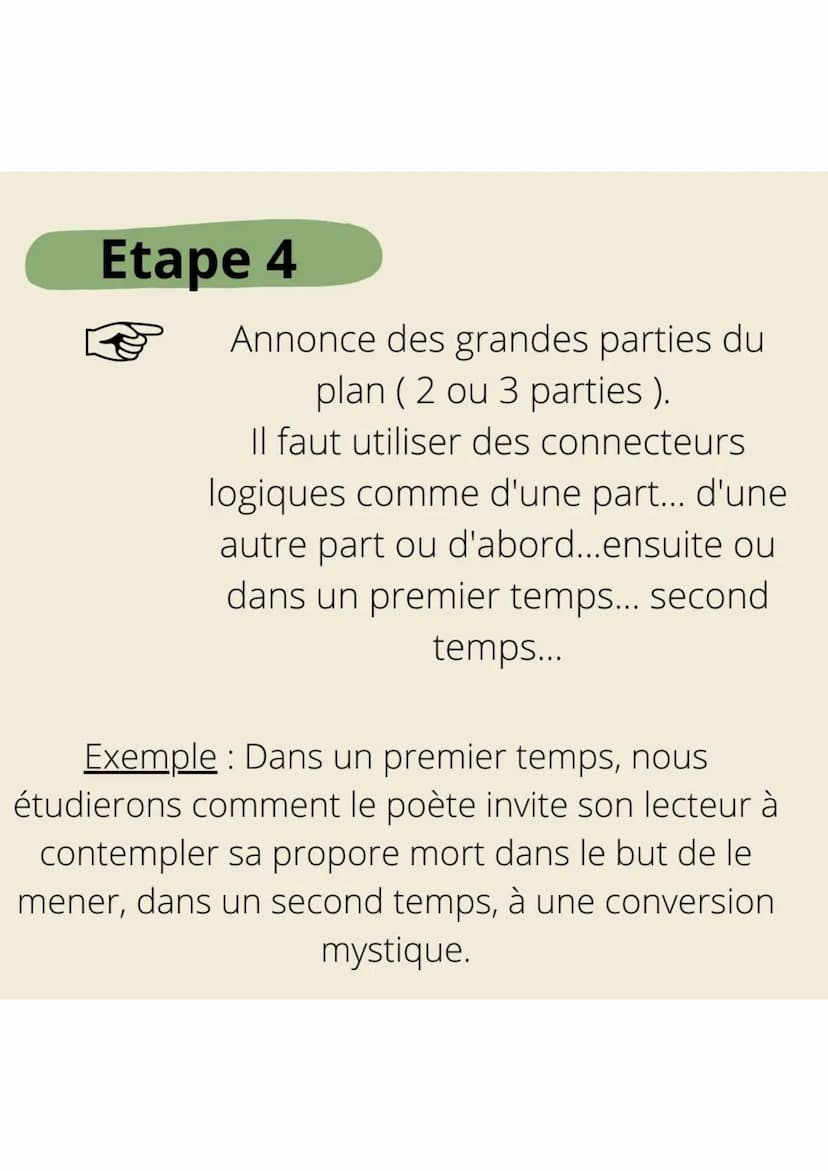 FRANCAIS
MÉTHODOLOGIE; ECRIRE UNE
INTRODUCTION DE COMMENTAIRE
LITTÉRAIRE
Etape 1
Présenter l'auteur, c'est-à-dire son
nom, le mouvement litt