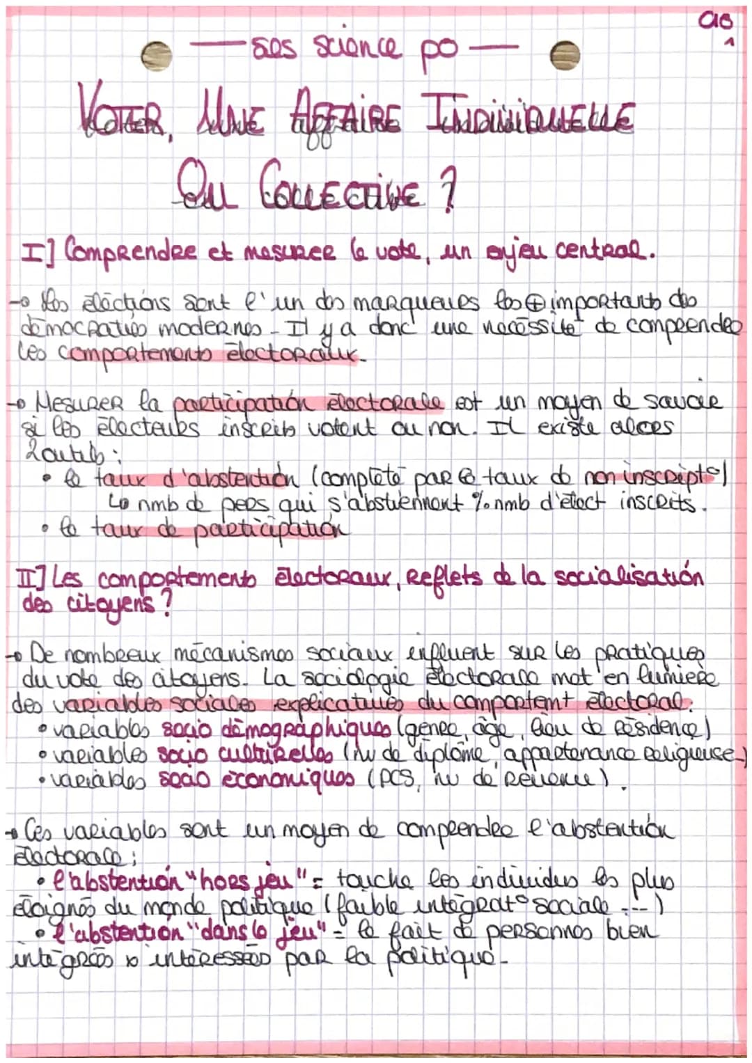 •ses science po-
VOTER, MINE AFFAIRE INDIVIDUELLE
QUL COLLECTIVE 7
-
as
I] Comprendre et mesurce le vote, un enjeu central.
- Les élections 