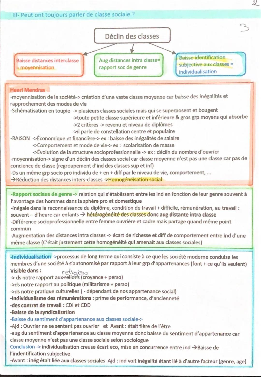 Comment est structurée la société Française
Chapitre 1 Sociologie
Structure sociale : répartition de la population en grp sociaux différenci