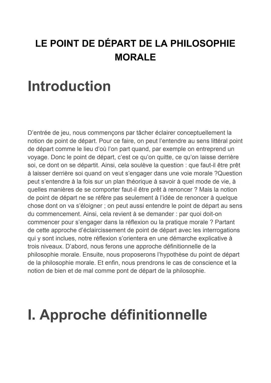 La morale philosophique