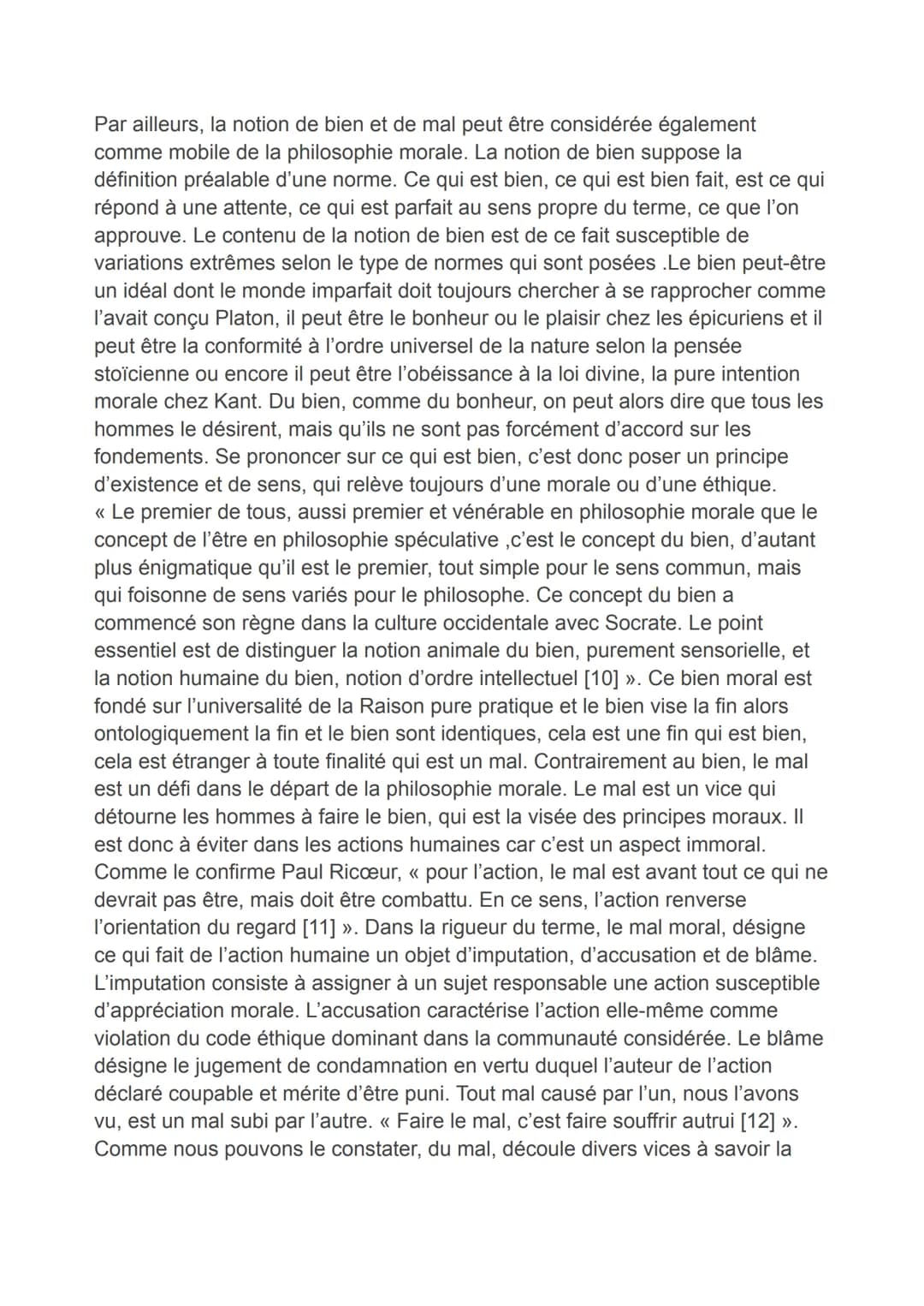LE POINT DE DÉPART DE LA PHILOSOPHIE
MORALE
Introduction
D'entrée de jeu, nous commençons par tâcher éclairer conceptuellement la
notion de 