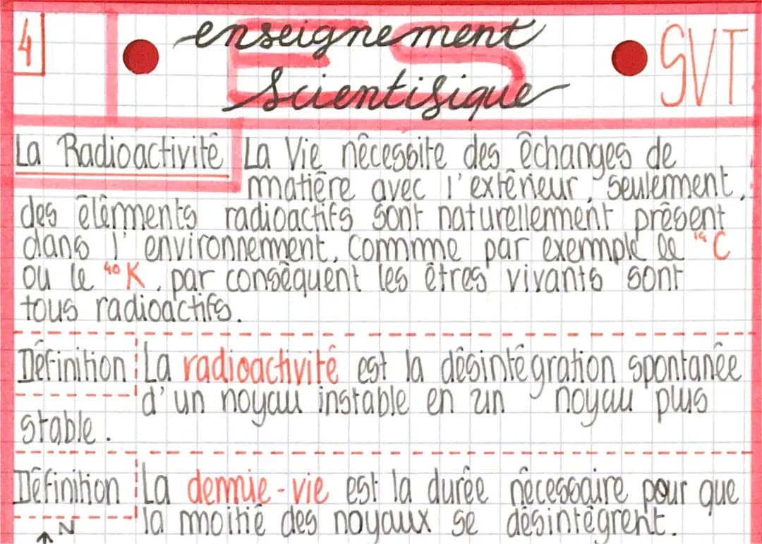 Calcul et Définition de la Demi-Vie Radioactive, Basalte et Gabbro, et Compositions des Coquilles