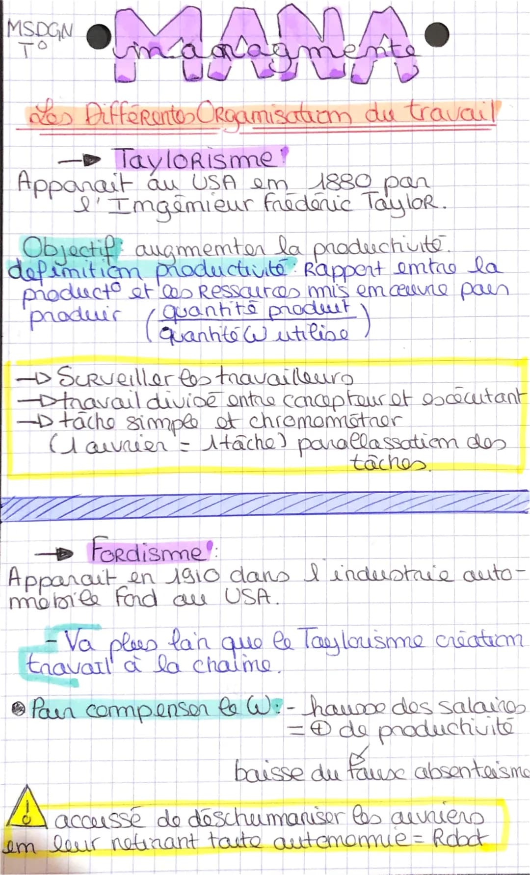 Comment les techniques comme le Taylorisme, le Fordisme et le Lean management transforment le monde !