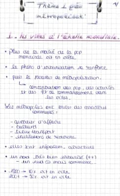 Know Fiches de Révisions : la métropolisation  thumbnail
