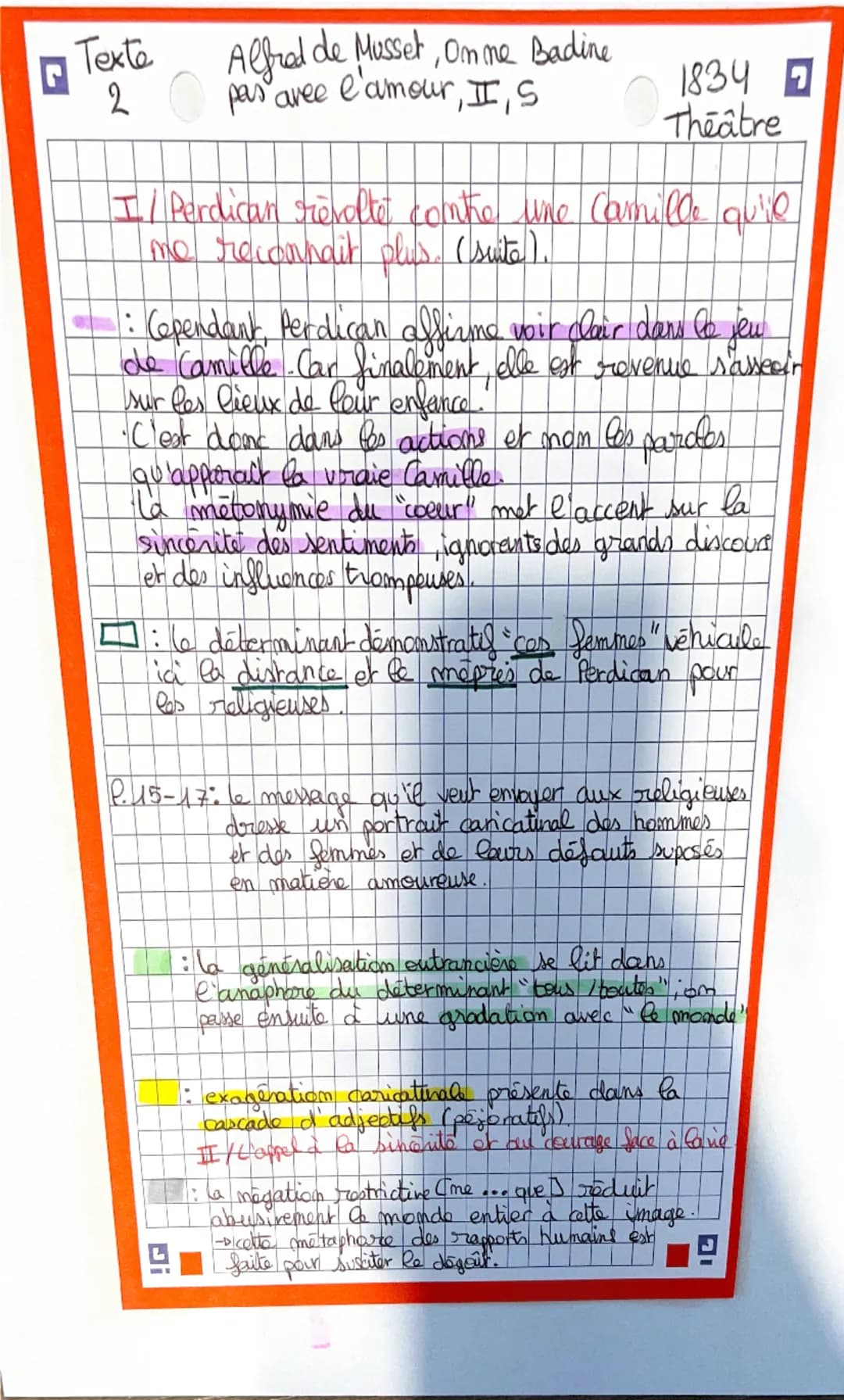 RECUEIL DES TEXTES SUSCEPTIBLES DE DONNER LIEU À UNE EXPLICATION LINÉAIRE
TEXTE 2
questions
theoriques
permettent
d'interpeler dinget
Camill