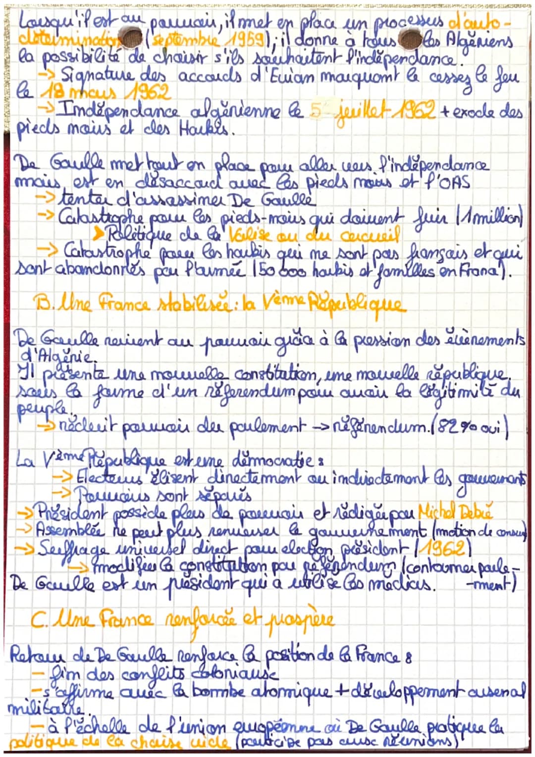 Histoire
Chapitre: La France 1945-1974: une
nouvelle place dans le
monde
Comment, malgue les destacles, la France pamient-elle à recon
-stru