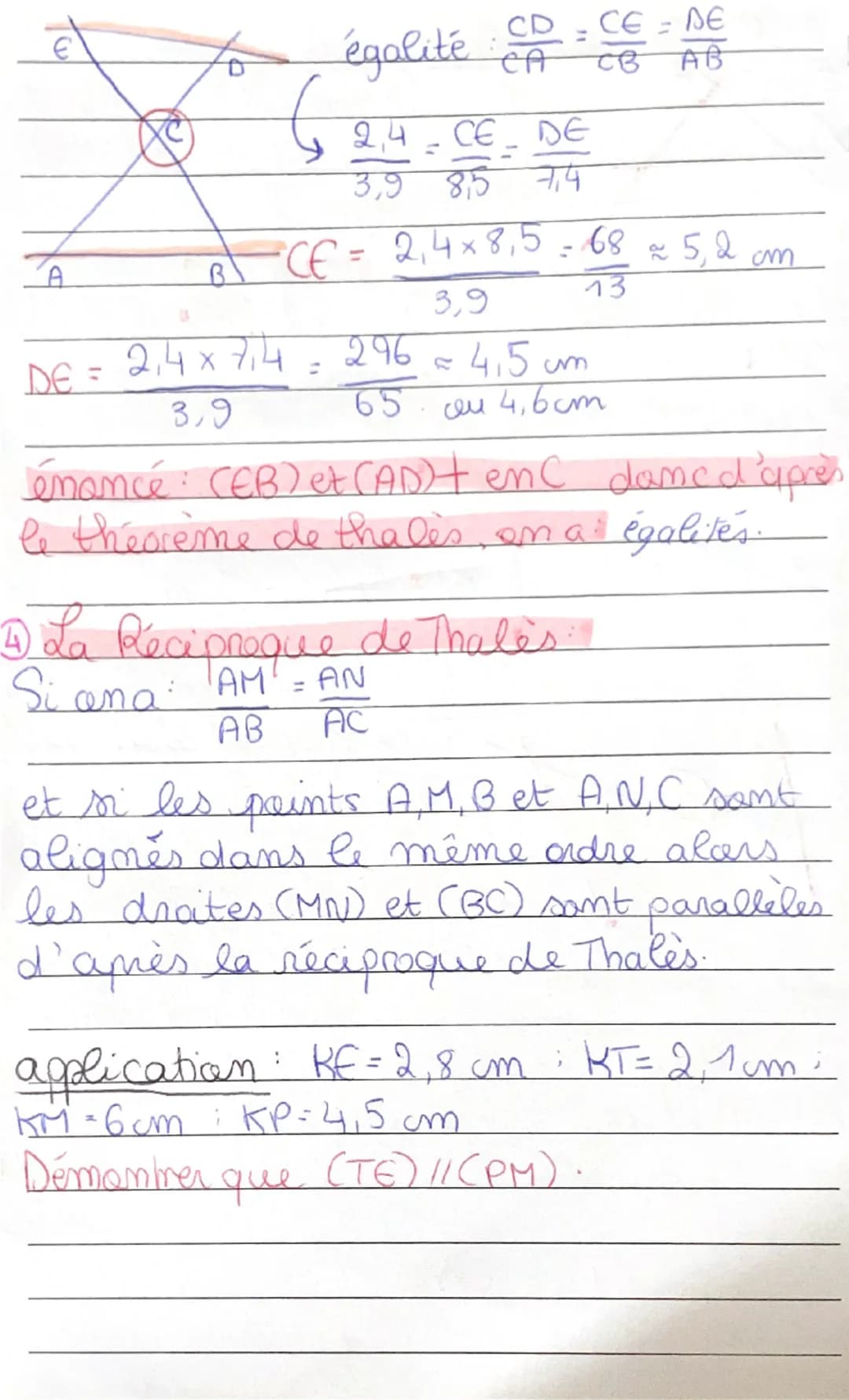 MATHS ⑦Le Théorème de Pythagore
exemple:
Si le triangle ABS est rectangle en A,
alors cen a BS² = BA² + AS²
hypotémuse
E
A
L'hypotenuse est 