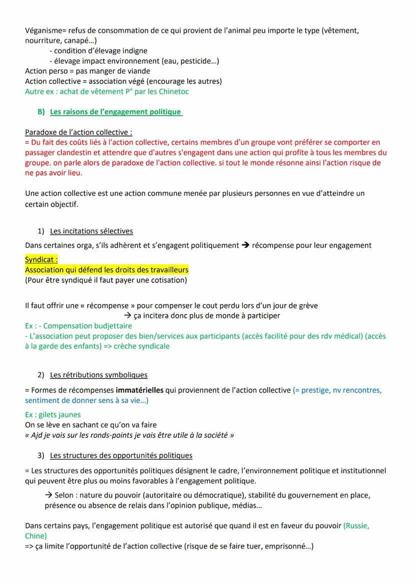 Chapitre 6 : Comment expliquer l'engagement politique dans les sociétés démocratique ?
1) Les formes et les déterminants de l'engagement pol