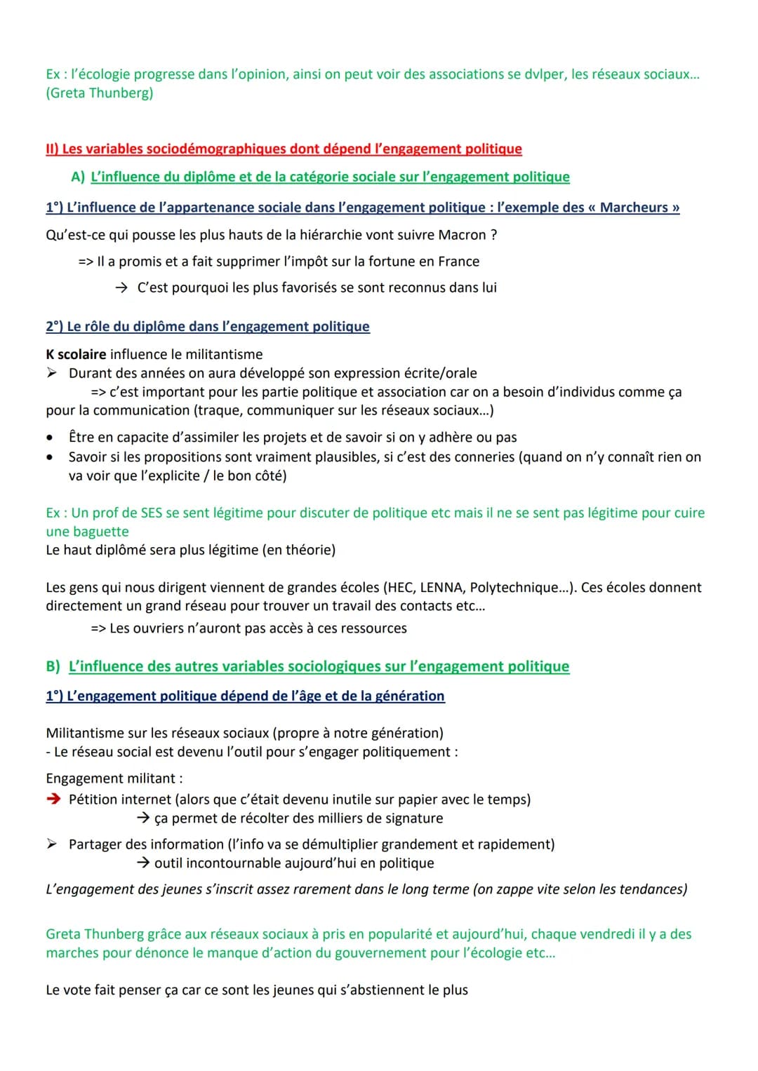 Chapitre 6 : Comment expliquer l'engagement politique dans les sociétés démocratique ?
1) Les formes et les déterminants de l'engagement pol