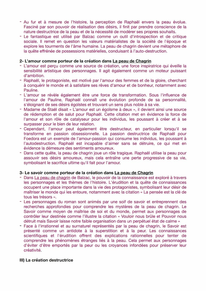 DISSERTATION BALZAC - LA PEAU DE CHAGRIN
Problématique : « A chaque vouloir je décroitrai comme tes jours », le roman La
peau de Chagrin aff