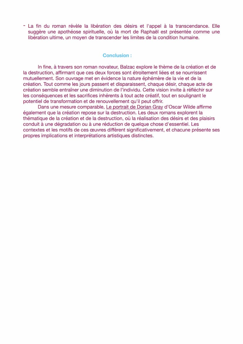 DISSERTATION BALZAC - LA PEAU DE CHAGRIN
Problématique : « A chaque vouloir je décroitrai comme tes jours », le roman La
peau de Chagrin aff