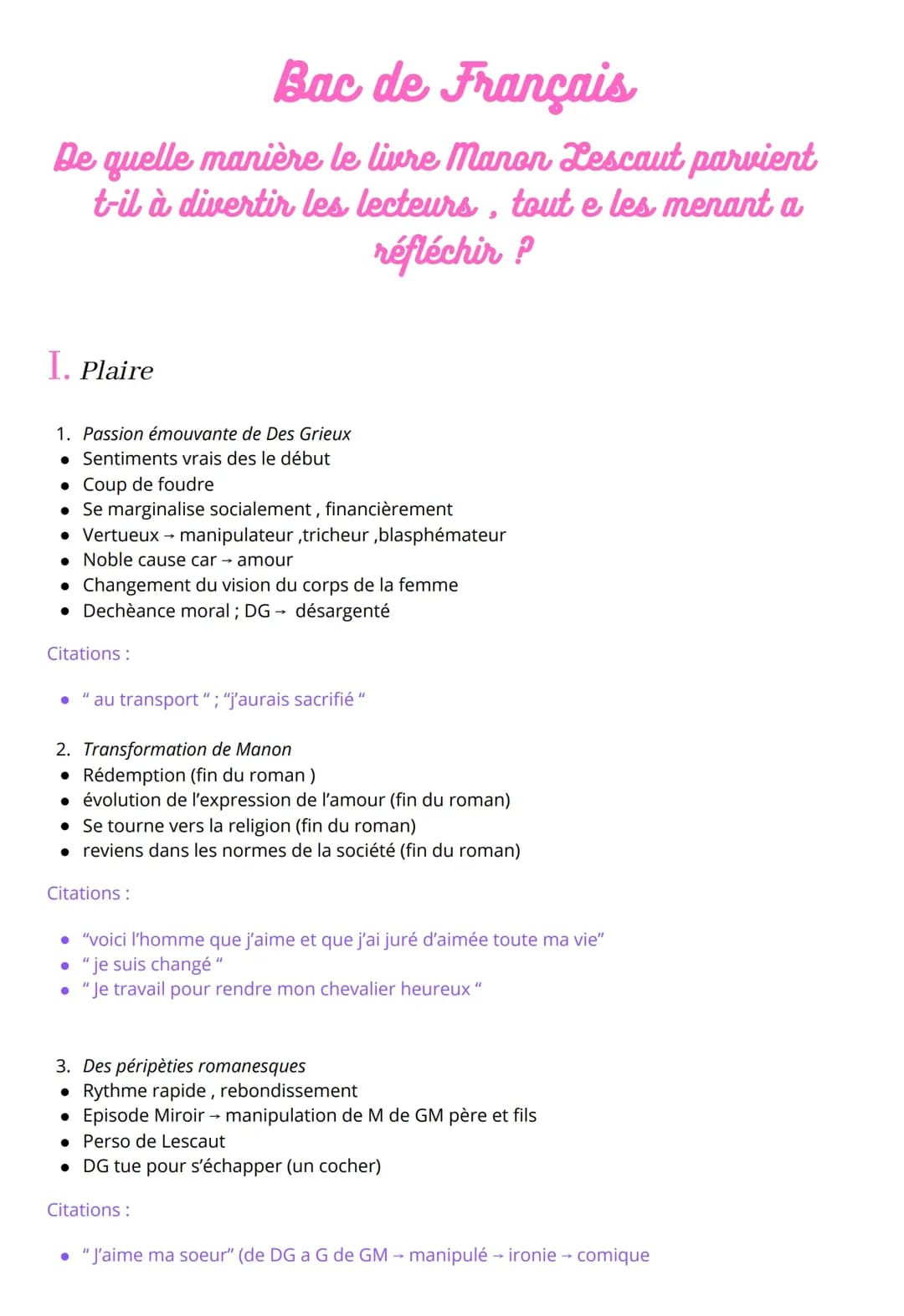 Comment réussir ta dissertation sur Manon Lescaut facilement !