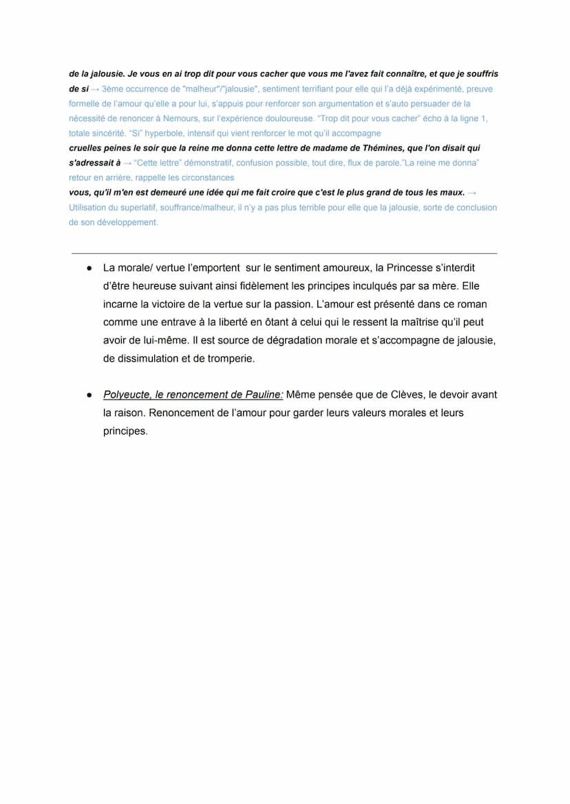 PA: individu, morale et société
La Princesse de Clèves, Madame de Lafayette, 1678, Tome 4, p. 204-206
Madame de Lafayette est une auteur qui