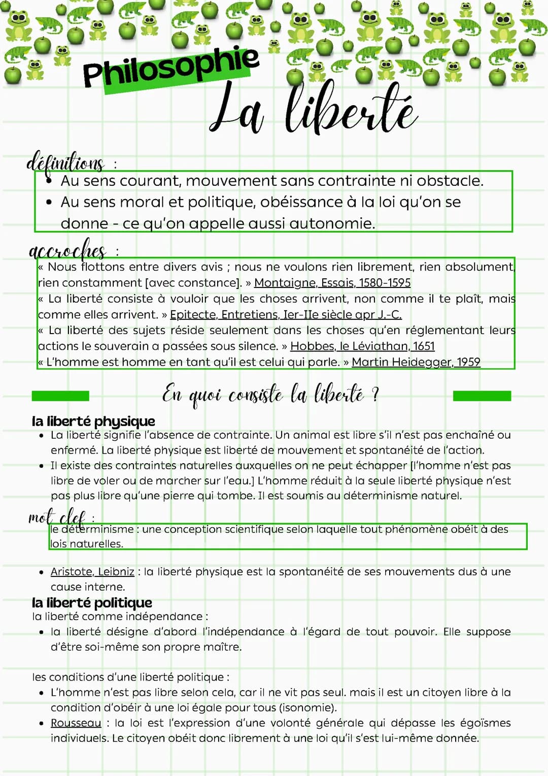 La Liberté - Philosophie