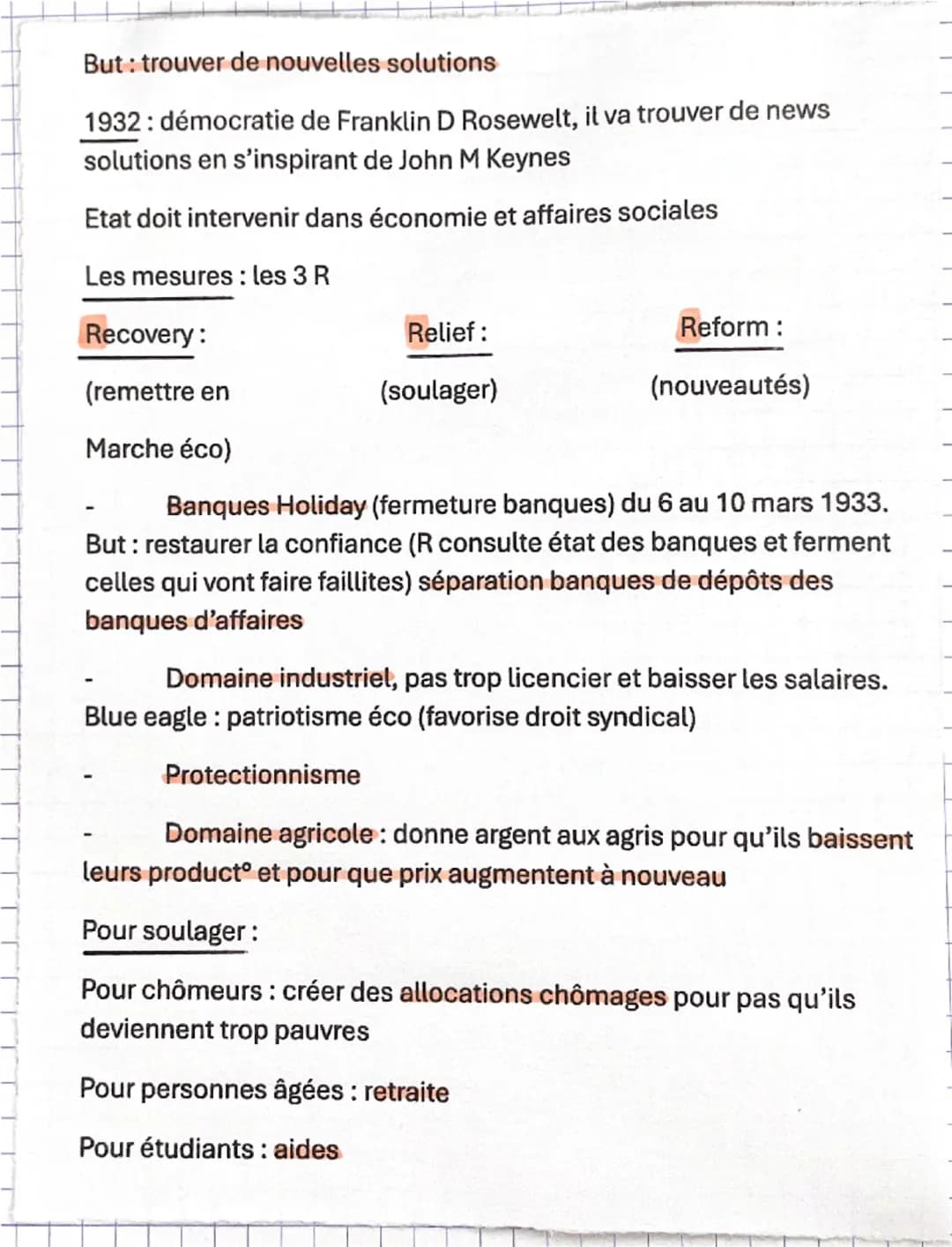 Chistoire
L'impact de la crise de 1929,
déséquilibres économiques et sociaux
Octobre 1929: crise économique et financière aux états unis
dev