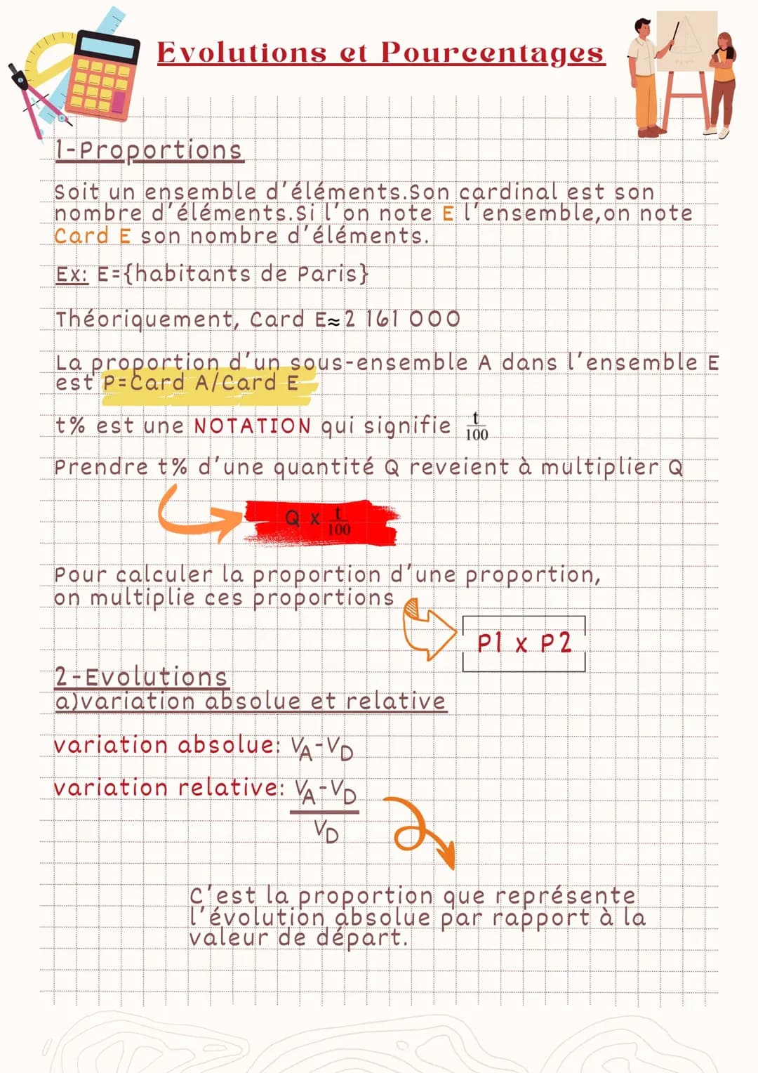 Évolutions et Pourcentages