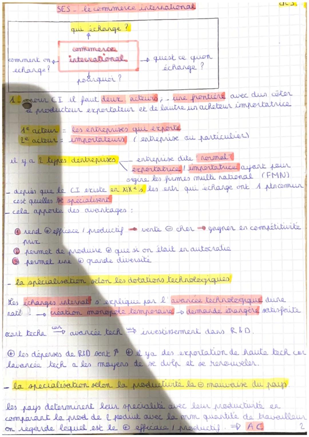 SES - le commerce international

qui échange?
↑
commerce
comment on international quest ce quon
échange? échange?
pourquoi?

1-nour CI il fa